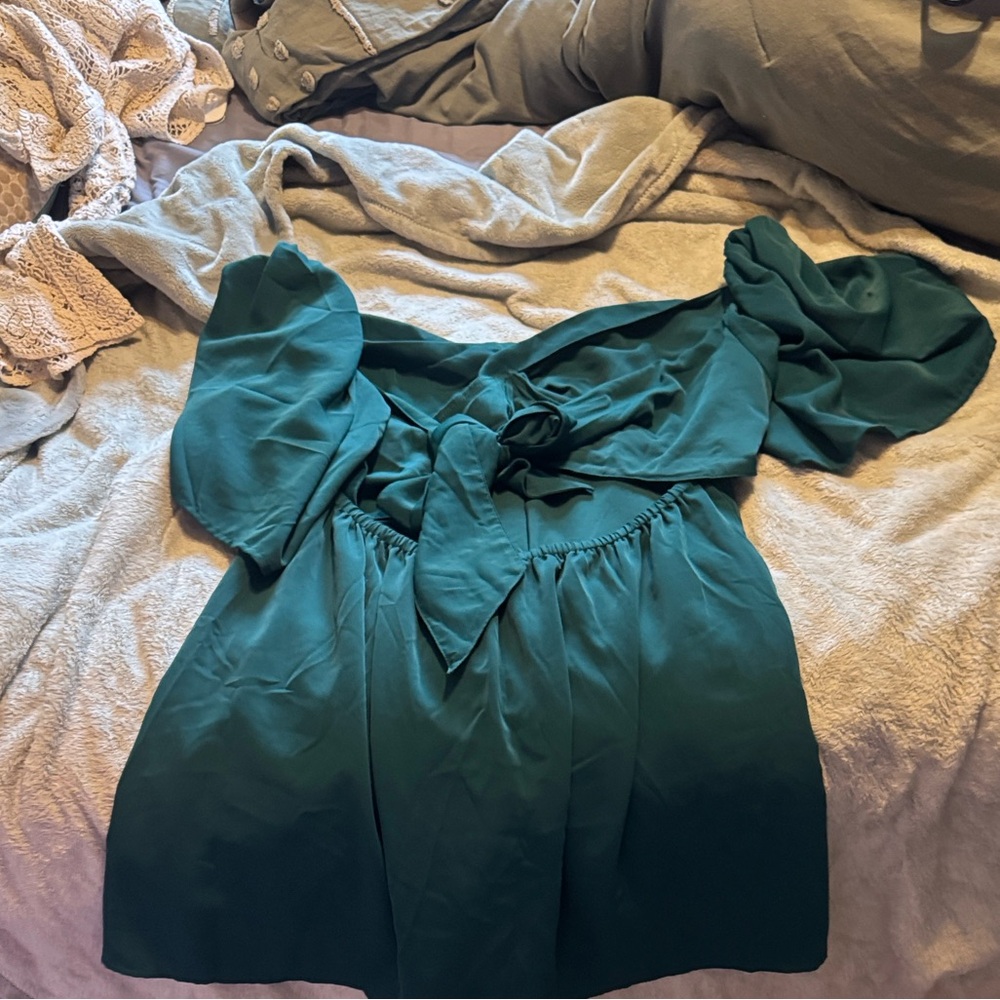 Abercrombie & Fitch Dark Green Blouse